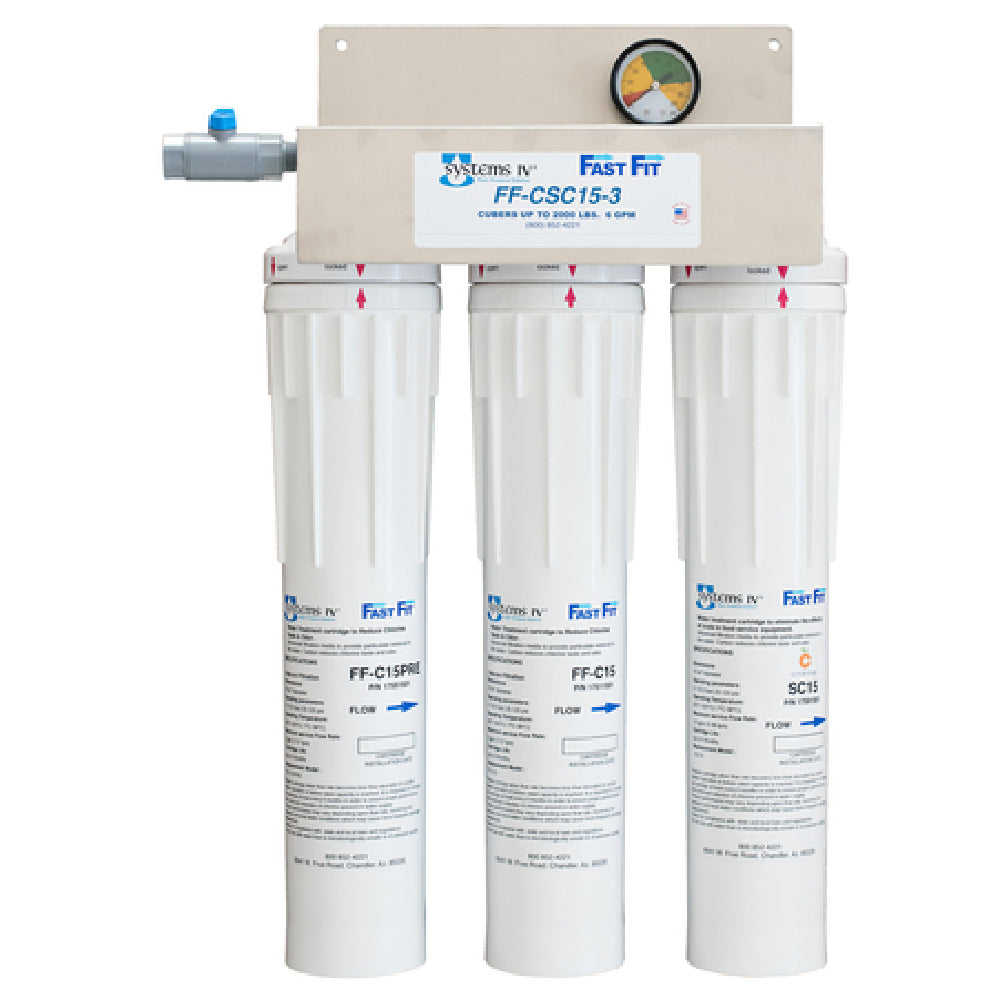 Terry H2O Solutions FF-CSC15-3 Systems IV® Water Filtration System (3) Unit System