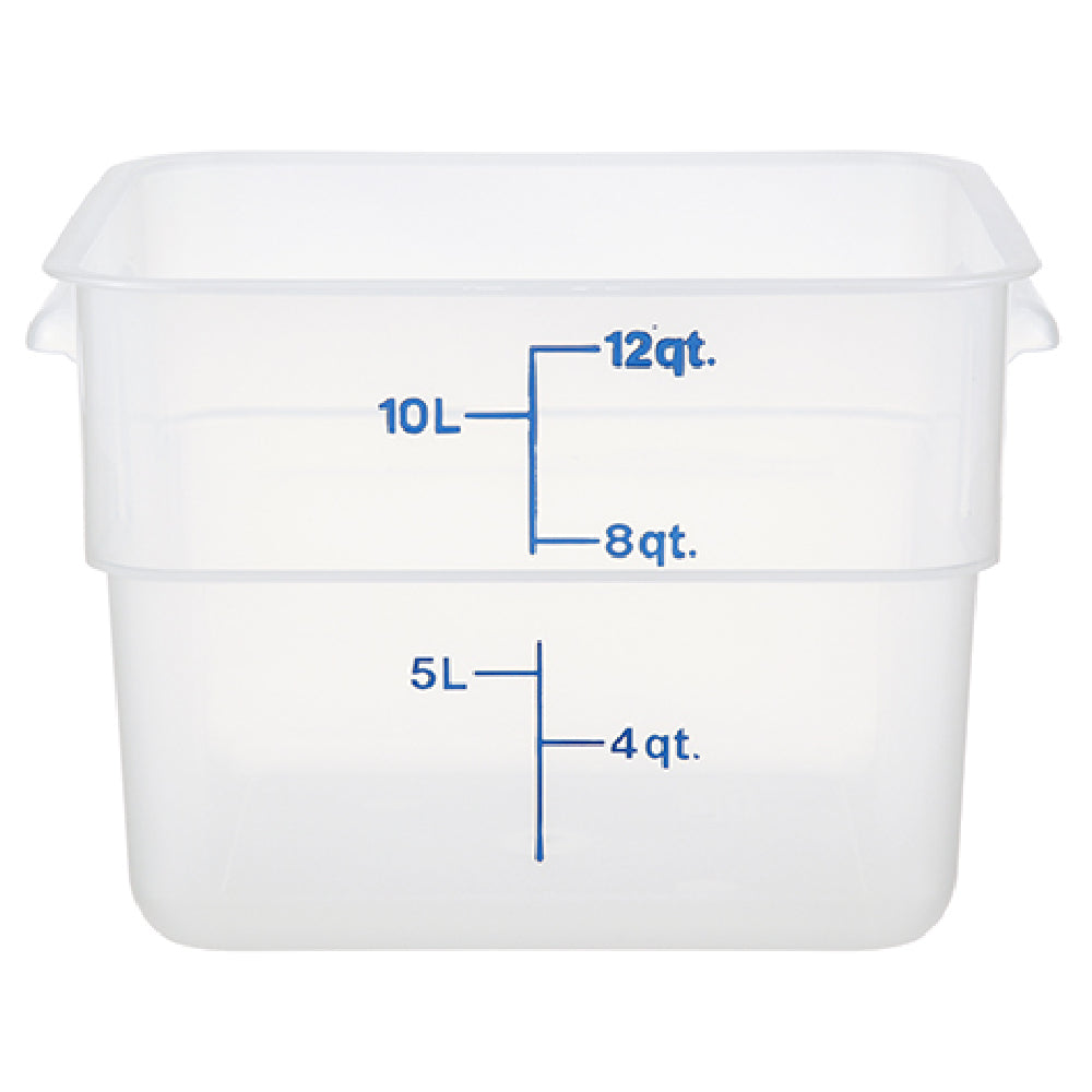 Cambro 12SFSPP-190 Container Sq 12qt Semi Clr