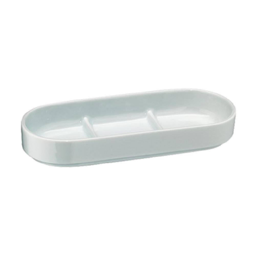 Bauscher Hepp 60.3540.9990 - Bowl, Three-compartment, 8-1/4" X 3-1/2" X 1-1/4"