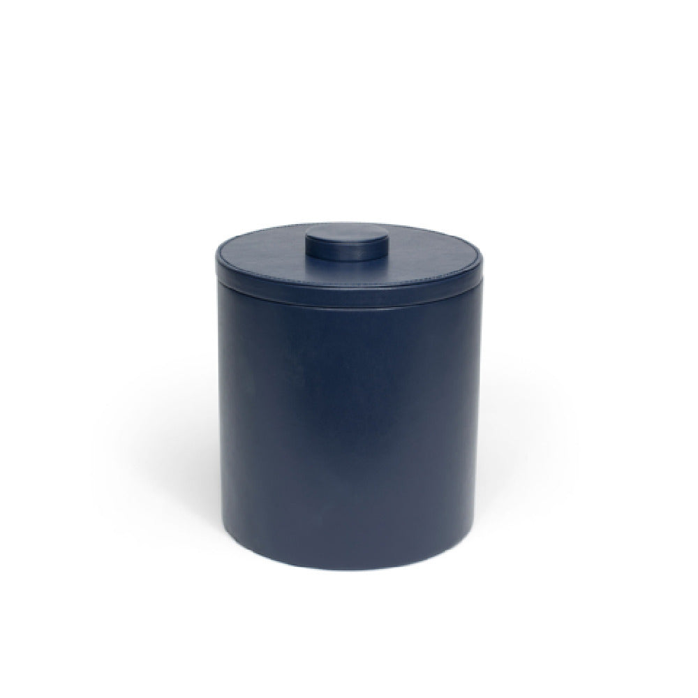 FOH RIB017BLL21 3.5qt Round London Ice Bucket Navy With Navy Lid Includes One RIB017BLL21-BTM 3.5qt Round London Ice Bucket Base Navy