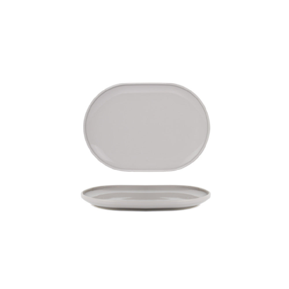 FOH DDP096GYP21 Bevel Plate 13" X 9" X 1.5"H Oval