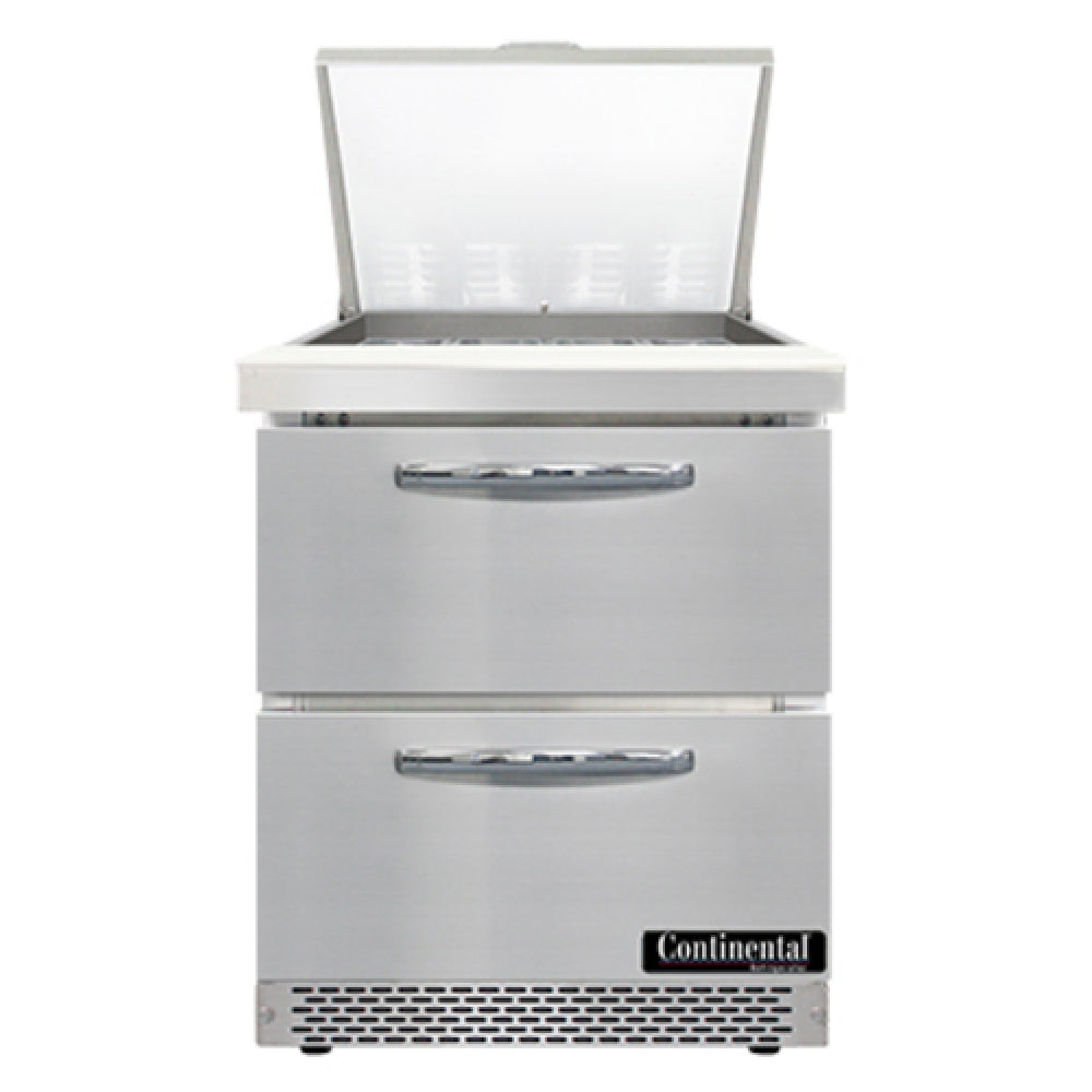 Continental Refrigerator SW27N12M-FB-D Mighty Top Sandwich Unit Front Breather