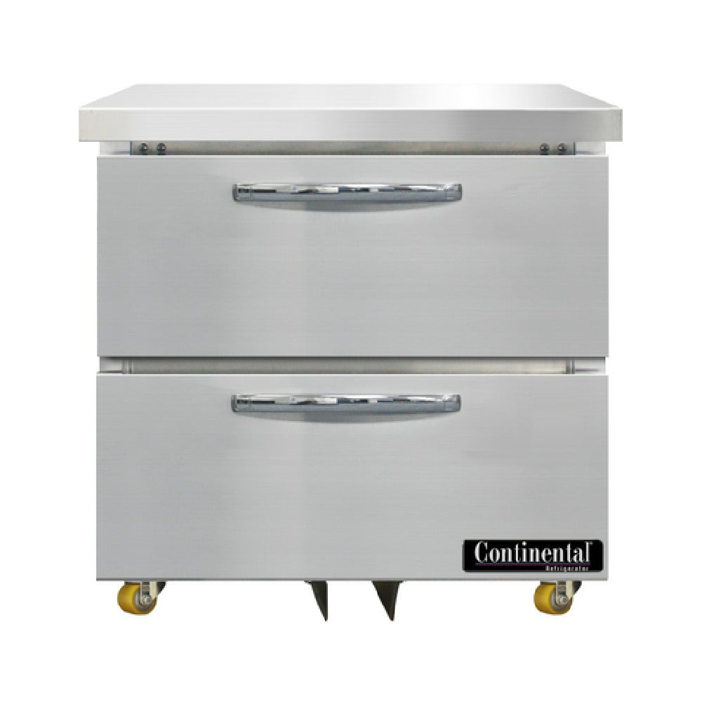 Continental Refrigerator DF32N-U-D Designer Line Undercounter Freezer 32"W One-section
