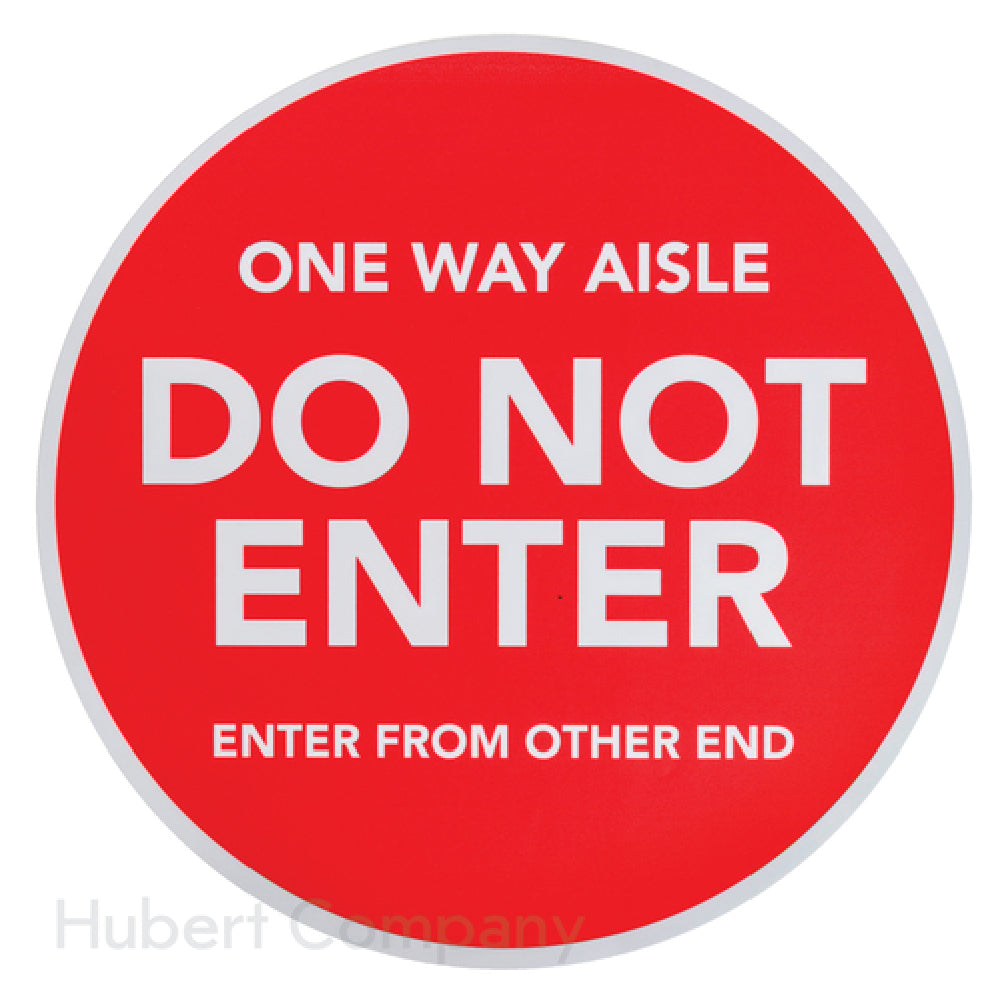 Hubert 39609 - Floor Decal, "one Way Aisle, Do Not Enter