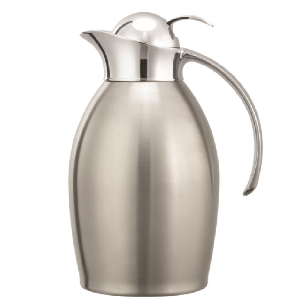 Service Ideas NIC10BSPB Service Ideas Nicollet Series Carafe Push Botton Lid Vacuum Insulated