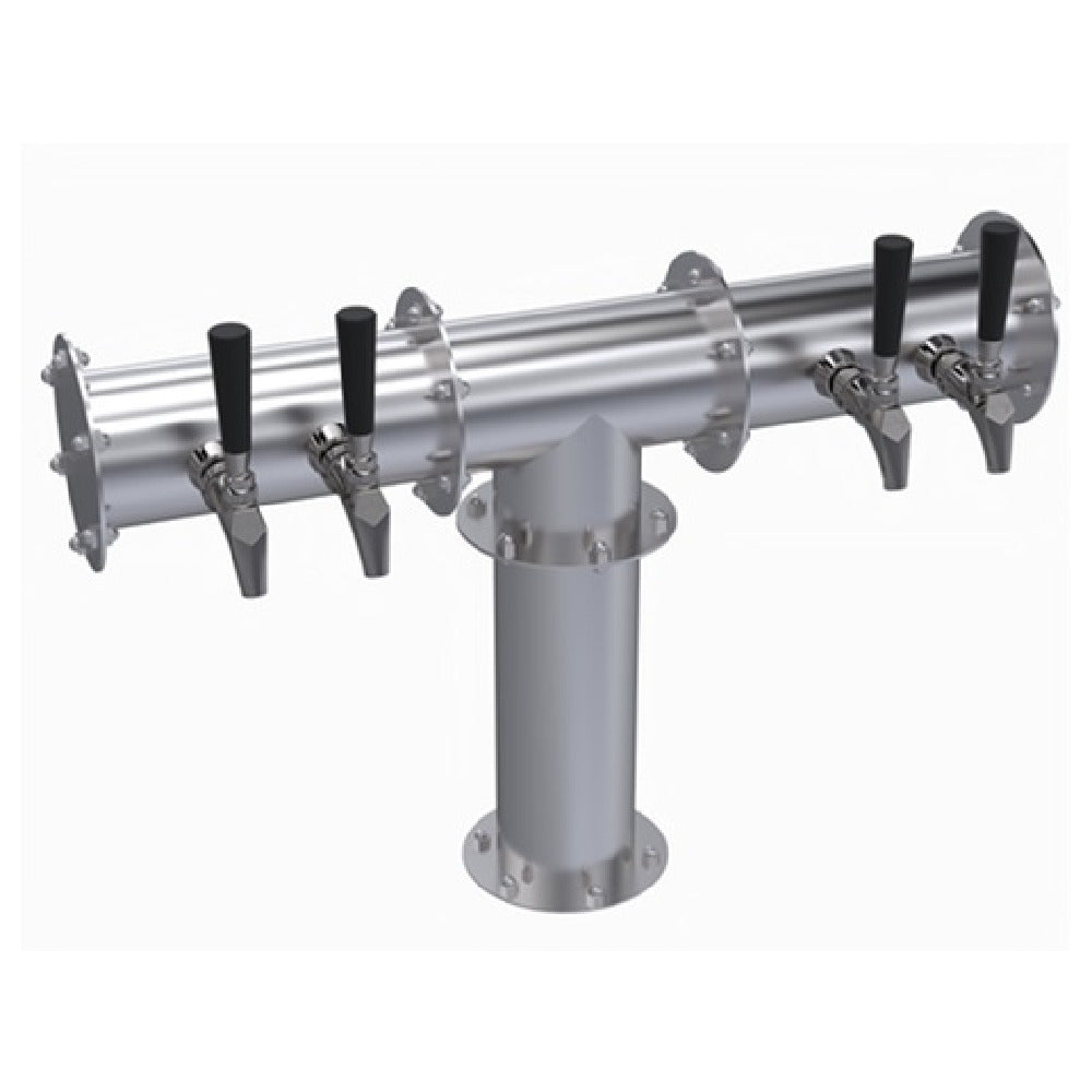 Krowne KPTH-4A Krowne Pipe T-Head Tower Four Faucets Handles And Faucets Not Included