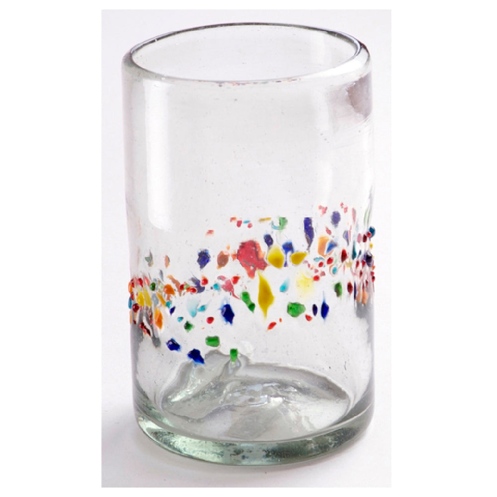 Orion Trading & Design G03-TF Tutti Frutti Tumbler Glass 16 Oz. 3-1/8" Dia. X 5-1/4"H