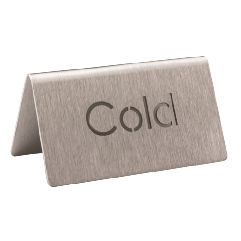 Service Ideas 1C-BF-COLD-MOD Service Ideas Laser Cut ID Tent Table Tent Cold Brushed Stainless