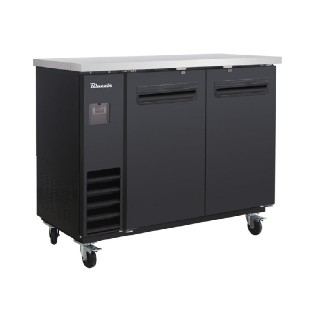 Blue Air BLNBB-48B-HC - Back Bar Cooler, Narrow Depth, Two-section