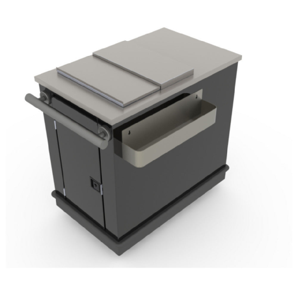 Iowa Rotocast Plastics Inc. 731056 Casino Cart 40-1/4"W X 24"D X 37-1/2"H Stainless Steel Countertop