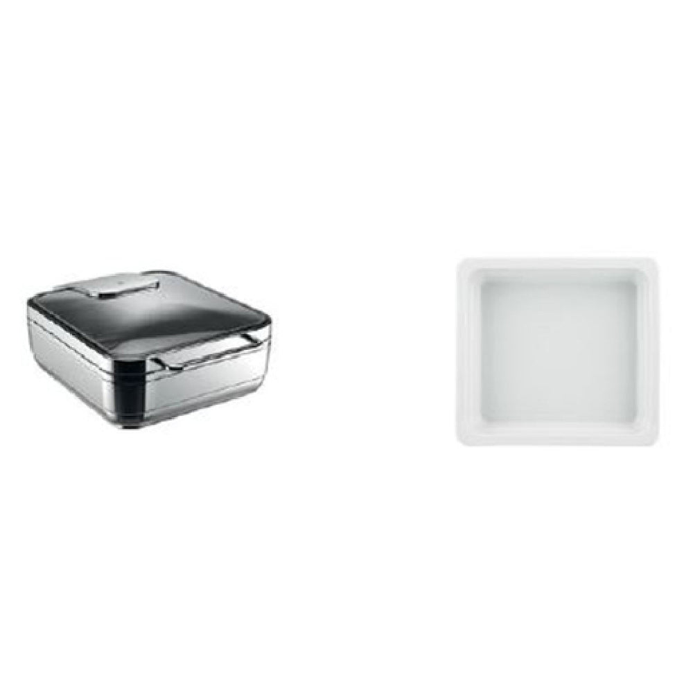 Bauscher Hepp 55.0002.6014 - Chafing Dish Promo Kit, Includes: (1) Square Induction Chafing Dish (55.0002.6040) & (3) 160.6 Oz.
