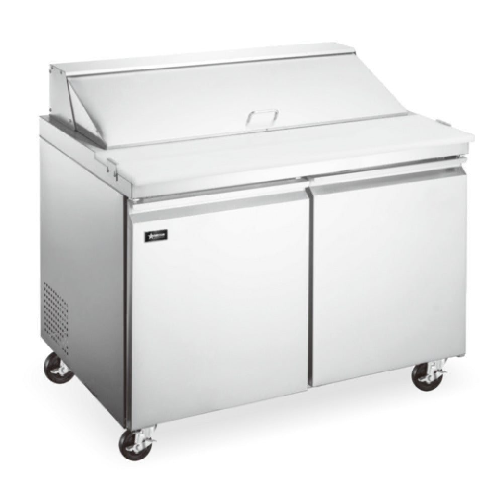 Omcan 50129 (PT-CN-0920-M-HC) Mega Top Salad / Sandwich Prep Table Two-section