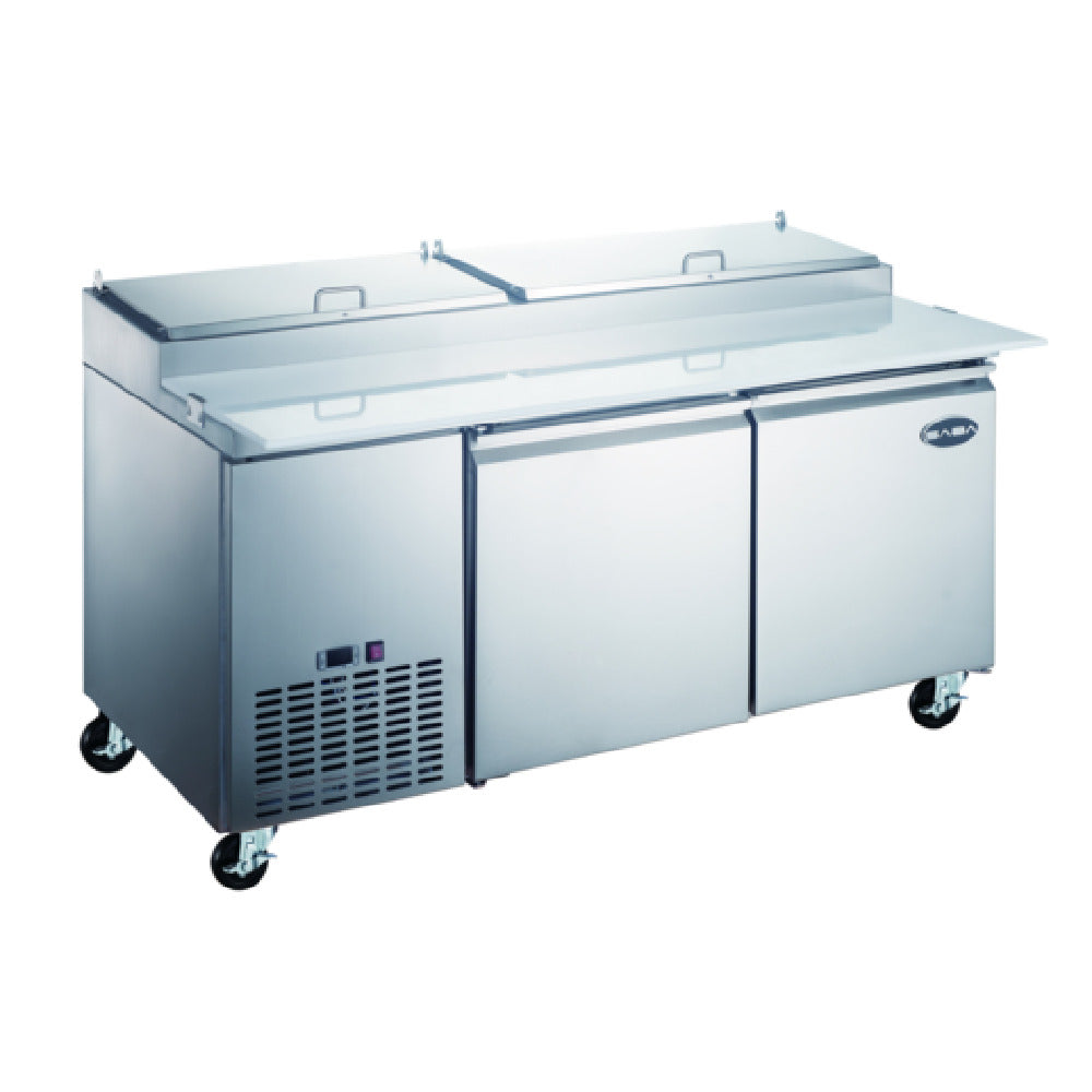 SABA SPP-67-9 Pizza Prep Table Two-section 67-1/4"W
