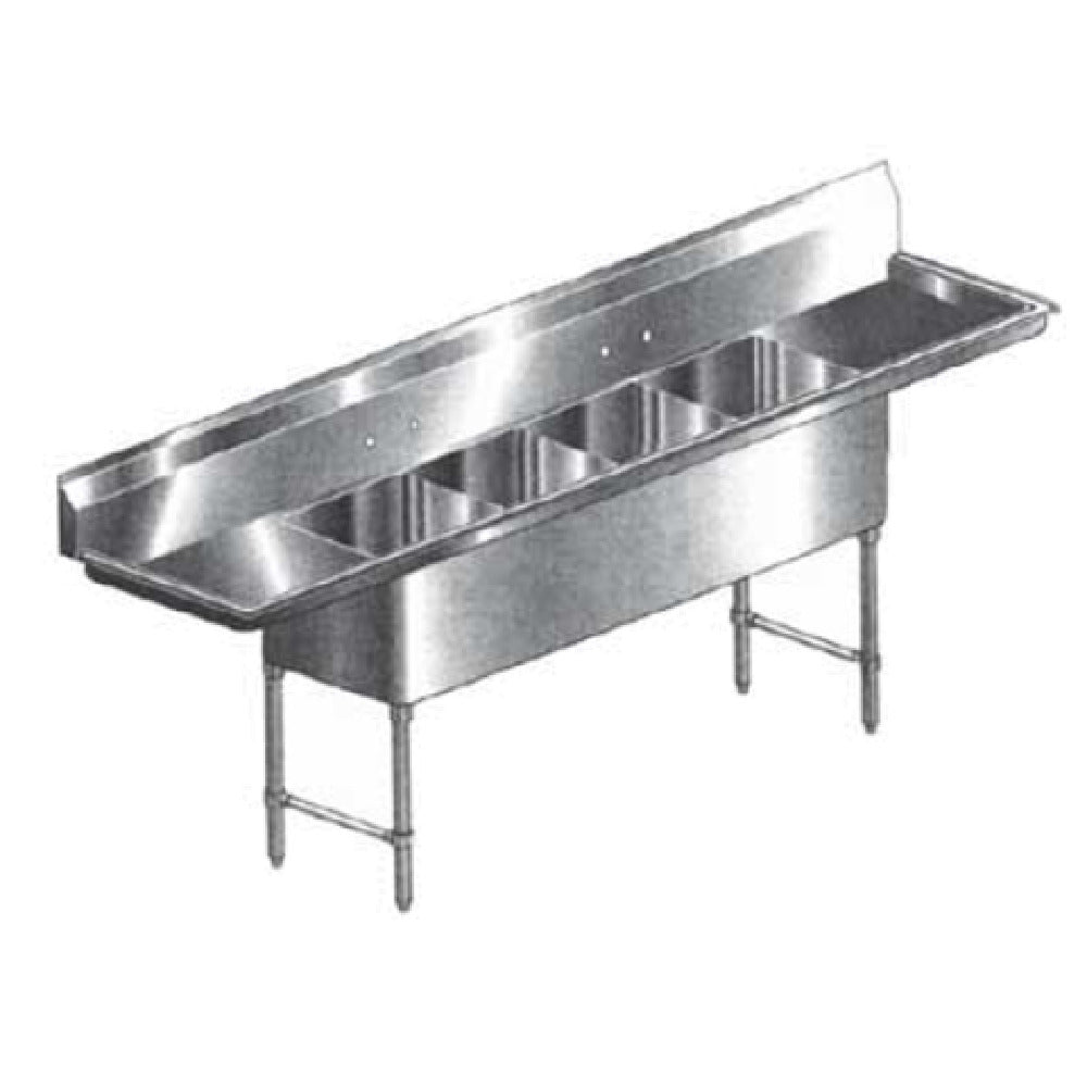 Klinger's Trading HDS42D Sink Four Compartment 100"W X 25-1/2"D X 41"H
