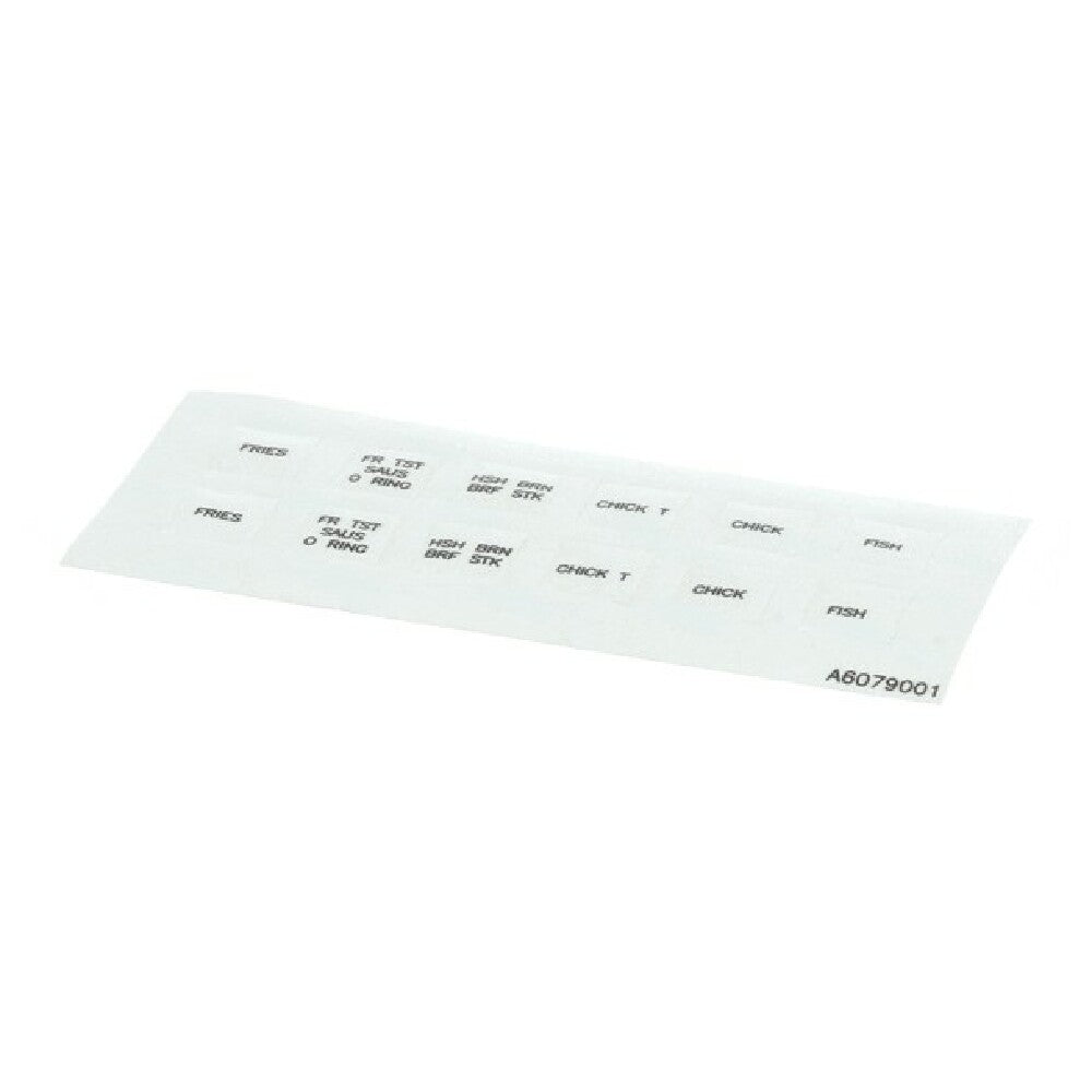 Pitco A6079001 Lbl Decal Overly Cmptr B.k.