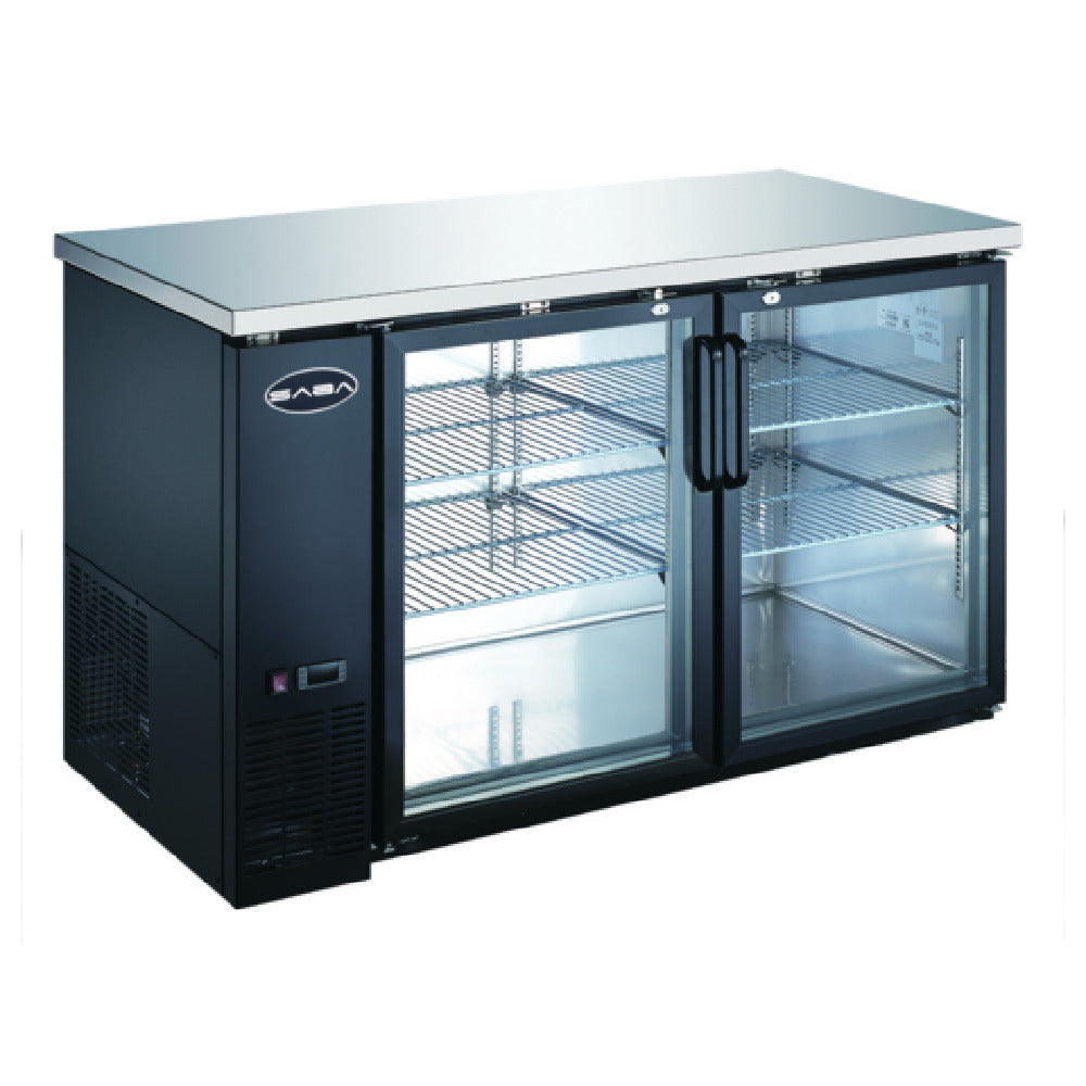 SABA SBB-27-58G Back Bar Cooler Two-section 58-7/8" W