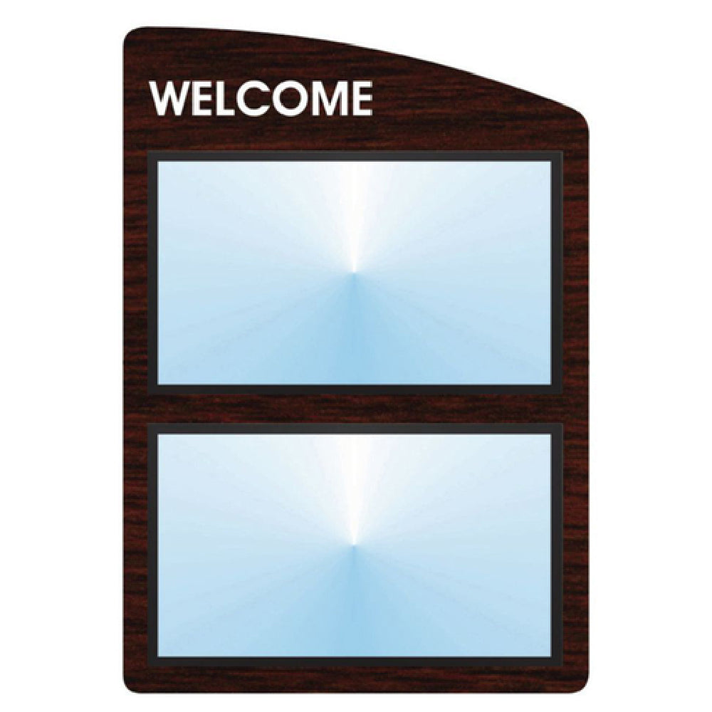 Hubert 51018 - Menu Board, 2-pocket, Wall-mount