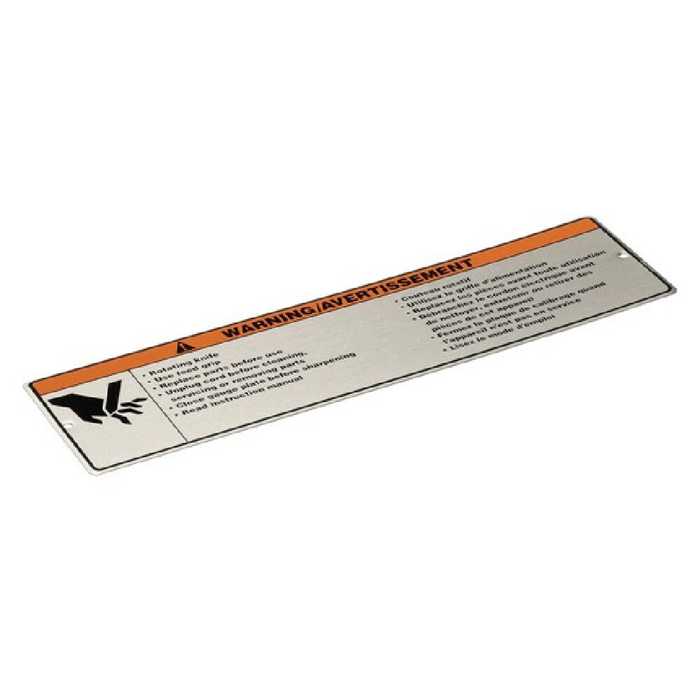 Hobart 00-916957-00017 Label Warning