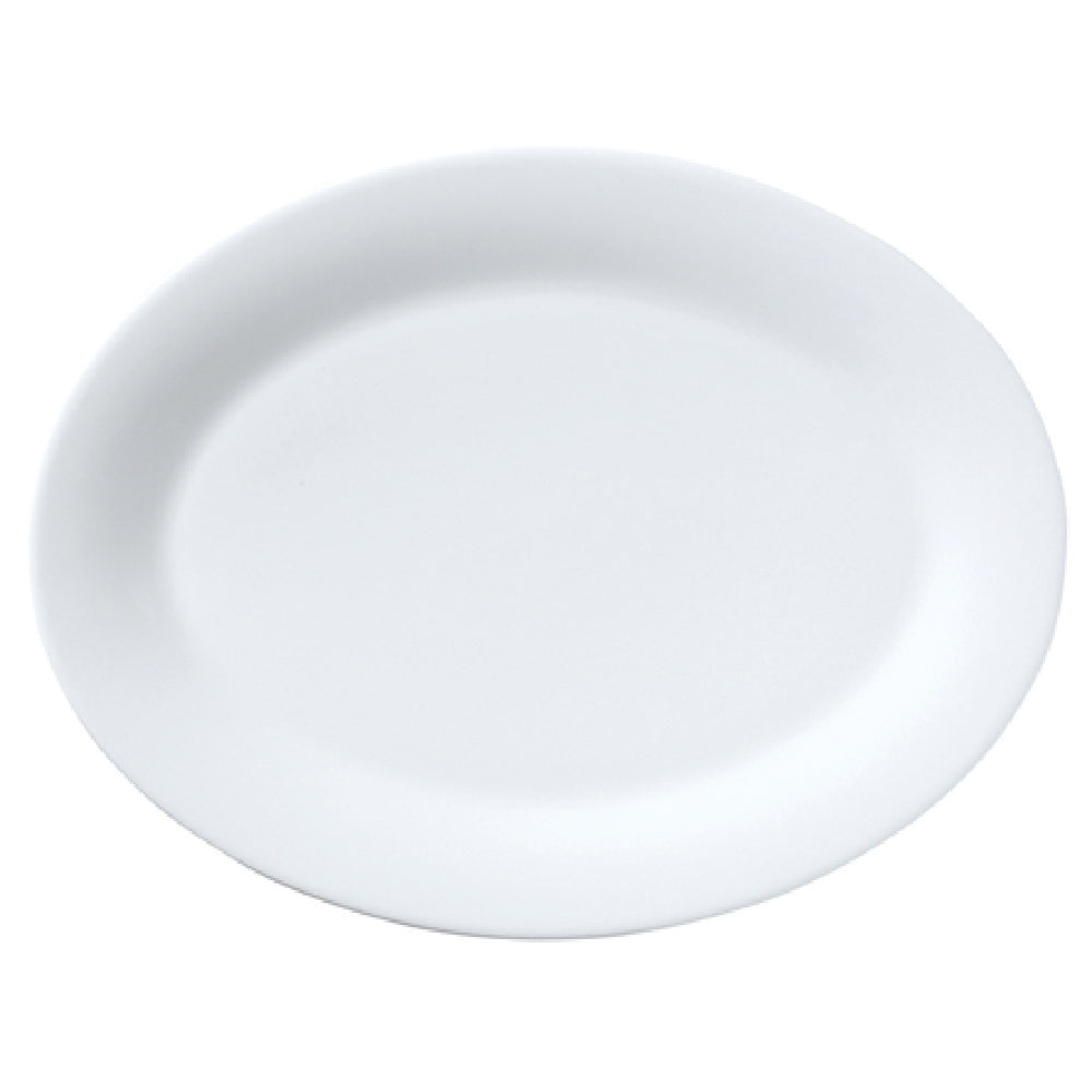 Steelite 82000AND0322 Oval Tray 14.5" X 11.0" X 1.25" Whiteware