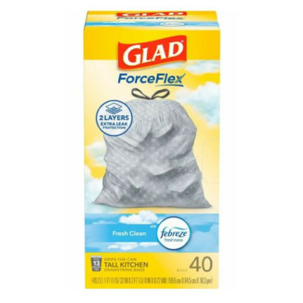 AllPoints 8136325 Drawstrings Tall Kitchen Fresh Clean 40 Count