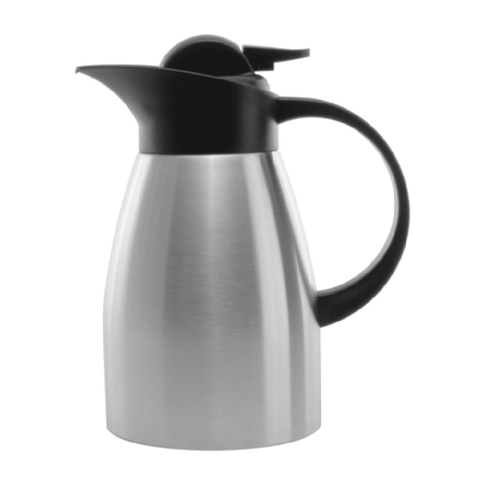 Service Ideas KVP1000 Service Ideas Stainless Touch Carafe Push Botton Lid Vacuum Insulated