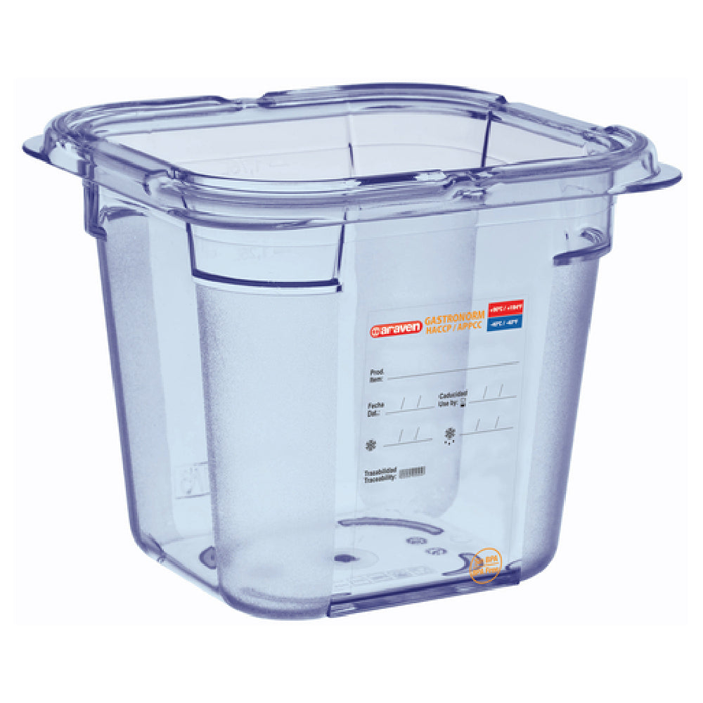 Carlisle 07798 Araven Food Pan 2.2 Qt. 6-15/16" X 6-3/8" X 6"