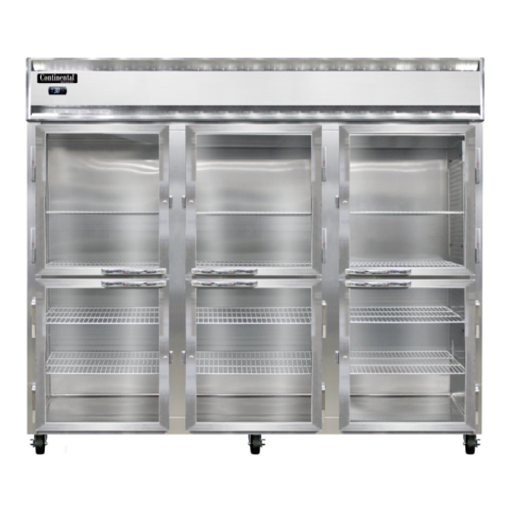 Continental Refrigerator 3RENPTHD-GD-SD Extra-Wide Refrigerator 75 Cu. Ft. Capacity