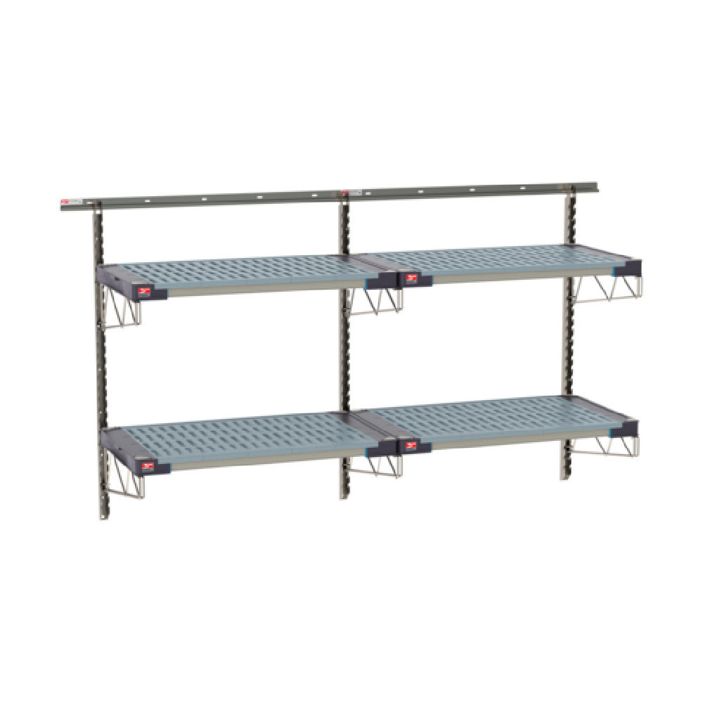 Metro SW-2172S4-45-2TIER - SmartWall Life Wall Shelving Kit, Double-wide, Two-tier