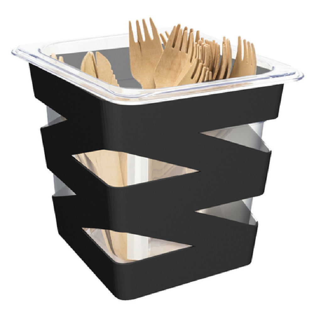 FOH BHO093BKI21 B³ Buffet Building Blocks® Zig Zag Flatware Divider Set 7"W X 6-1/2"D X 6"H