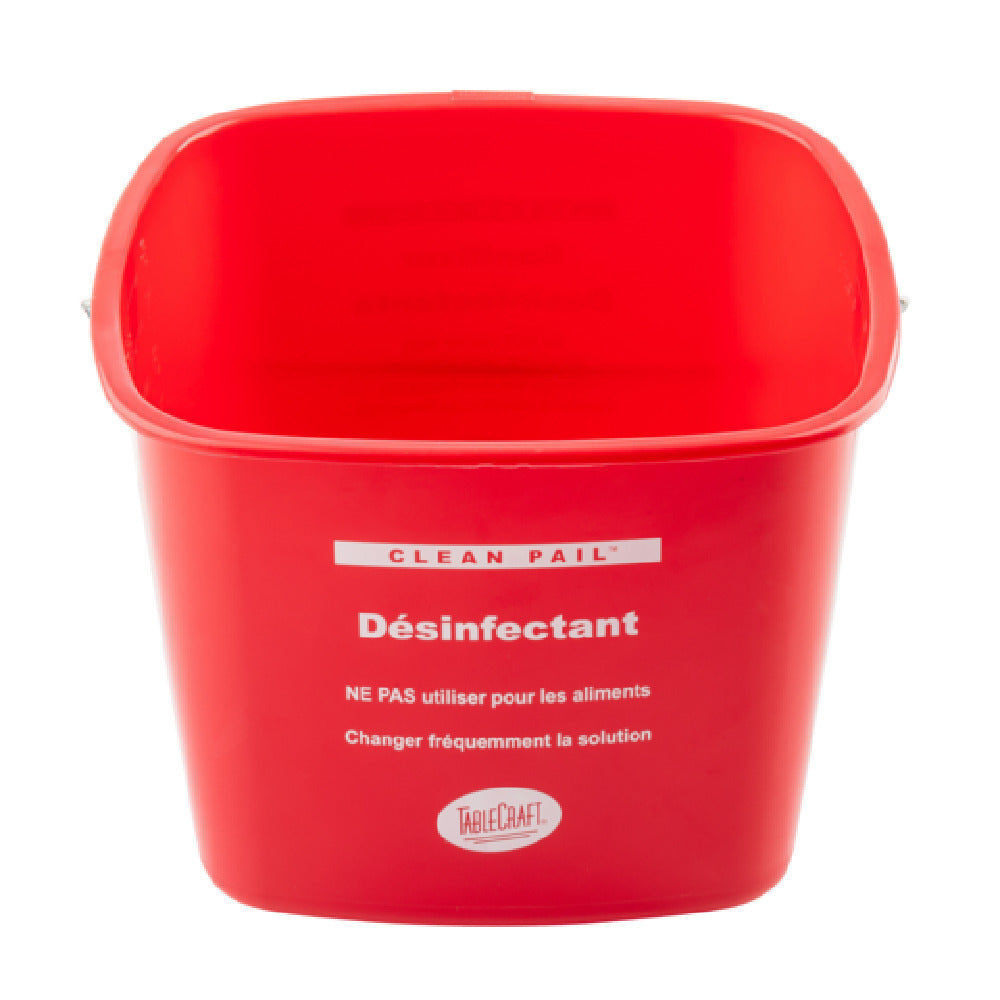 Tablecraft 12542 Cleaning Pail 8 Qt 10.25" X 9.5" X 7.375"