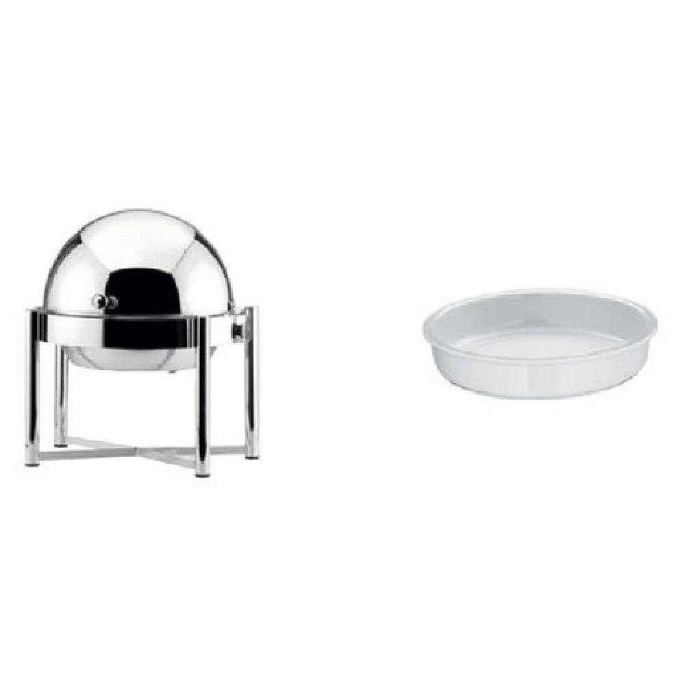 Bauscher Hepp 12.4093.1300 - Excellent Chafing Dish Kit, Round, Roll Top