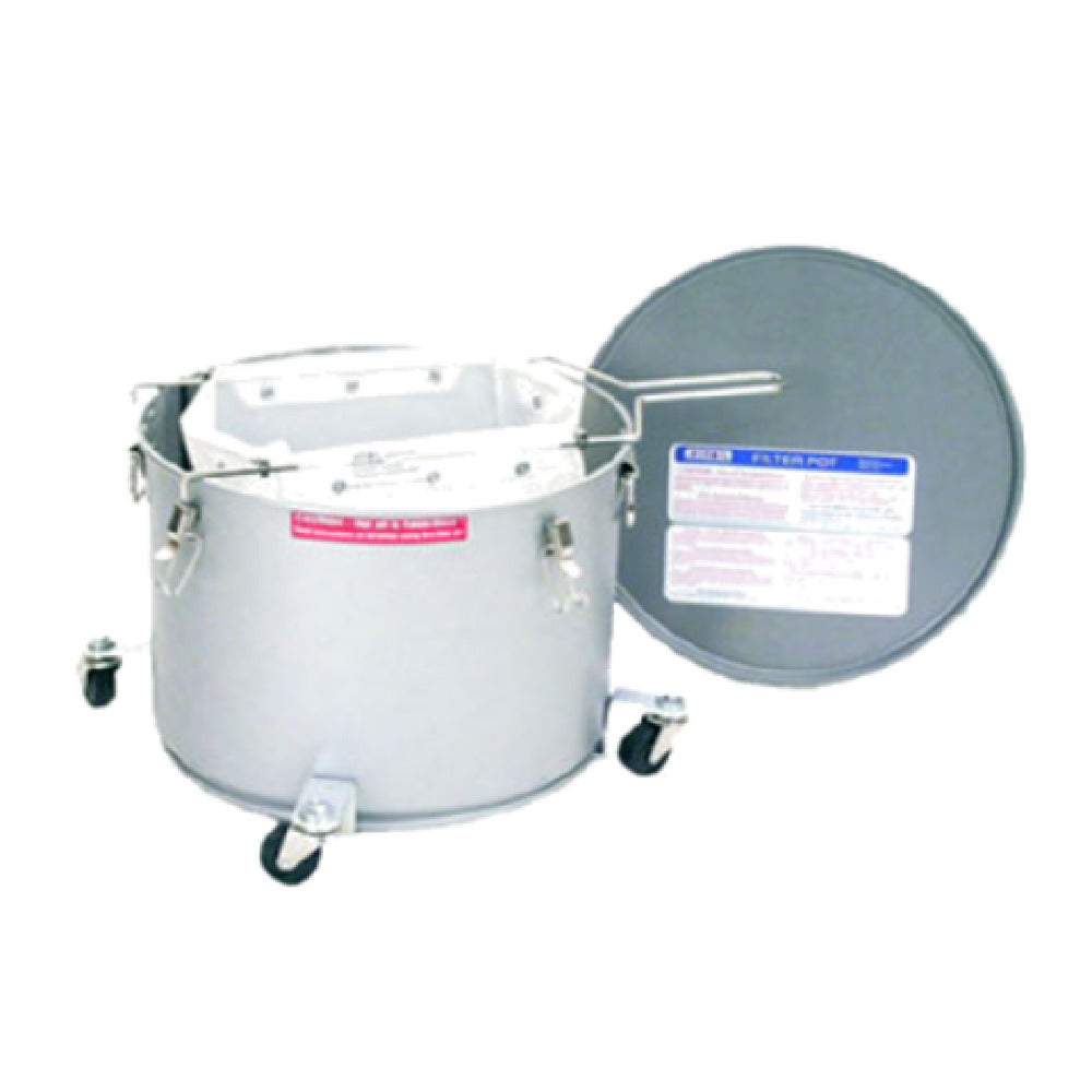 MirOil USA 60LC Low Profile Filter Pot For Safer Filtering & Handling Of Hot Oil 55 Lb. Oil Capacity