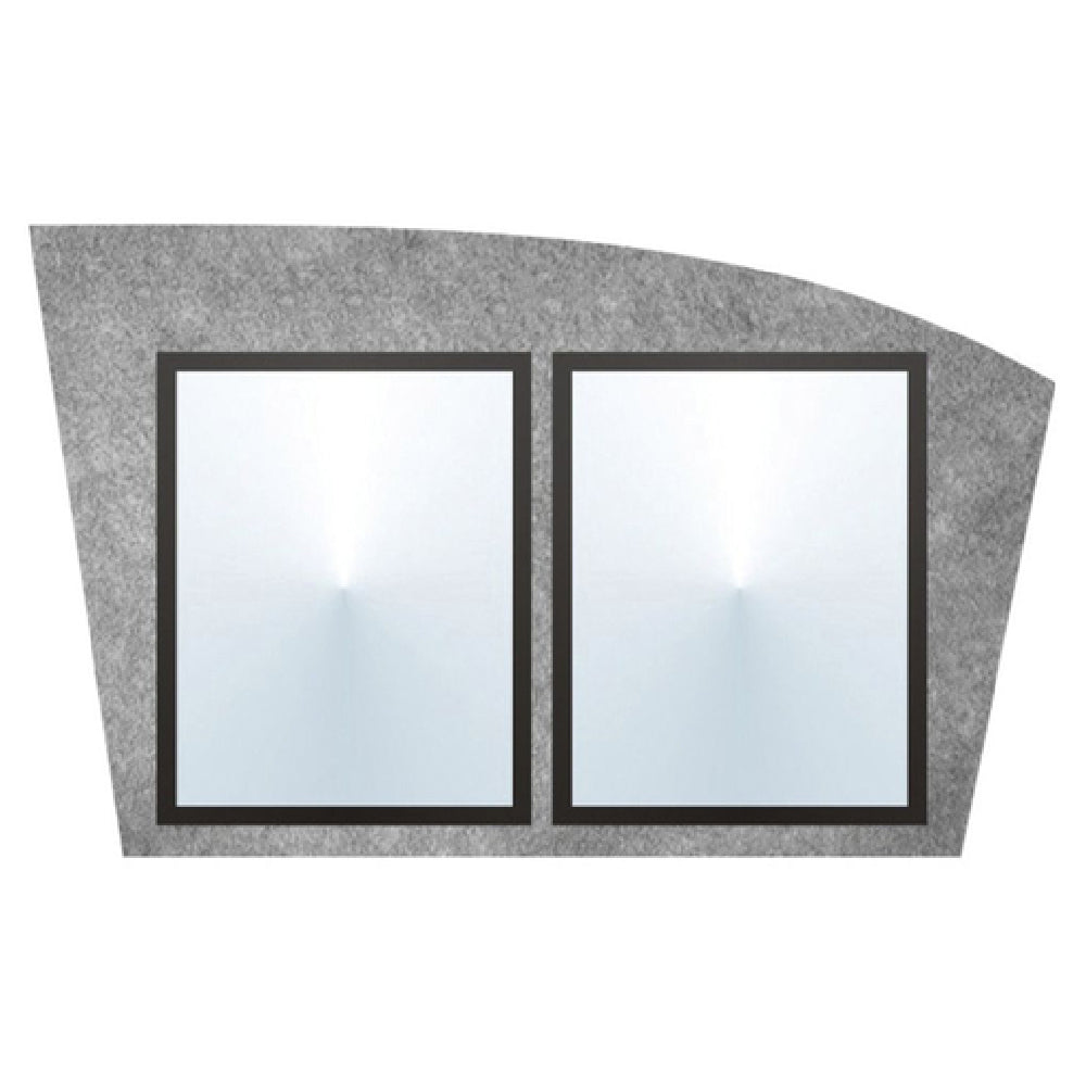 Hubert 12395 - Menu Board, 2-pocket, Wall-mount