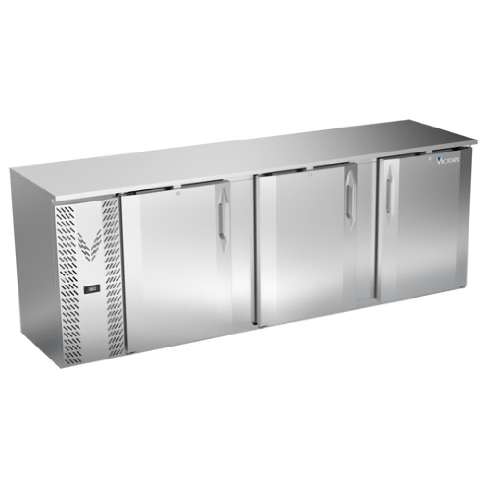 Victory VBBN94HC-F-S - Back Bar Refrigerator, Food Rated, Three-section