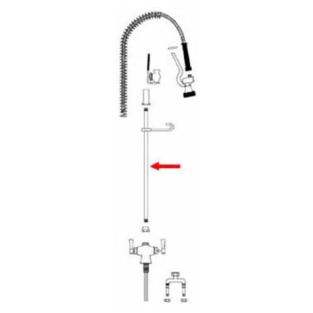 Chicago Faucet 912-001 Riser Tube 32" (leadfree)