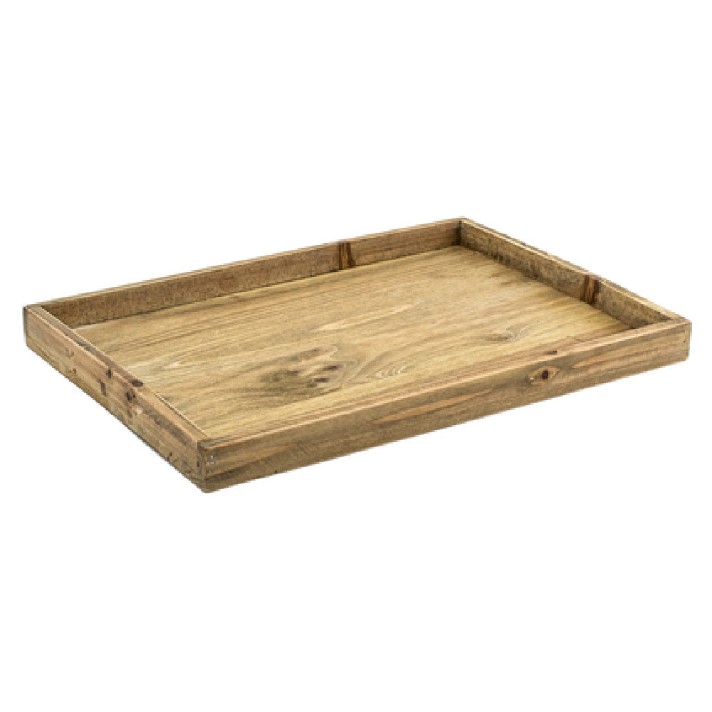 FOH RRT005NAW21 Rustic Wood™ Tray 13" X 19" X 1-1/2" Rectangular