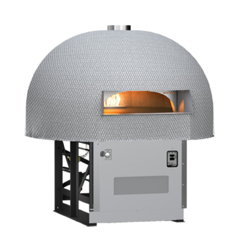 Wood Stone WS-TS-6-W-IR Traditional Series 6’ Stone Hearth Oven Wood Burning With Infrared Burner Under Hearth As An Assist