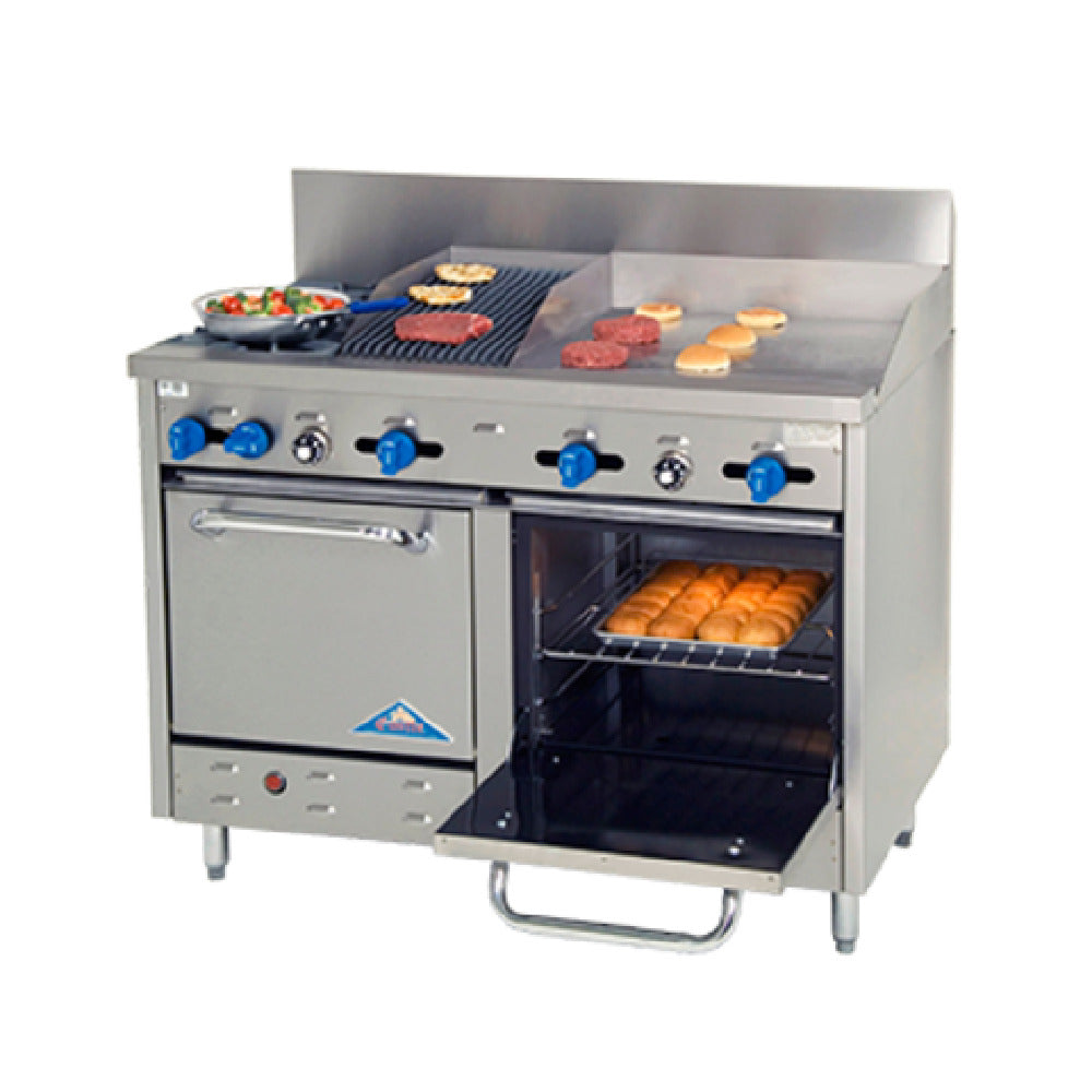 Comstock-Castle F3218-24-1RB Range Gas 48" Wide