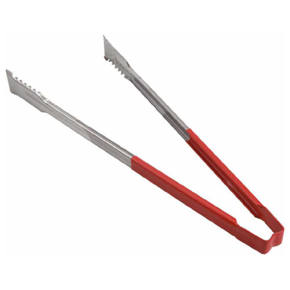 Vollrath/Idea-Medalie 4791640 Tong Red/ss 16in Flat Grip