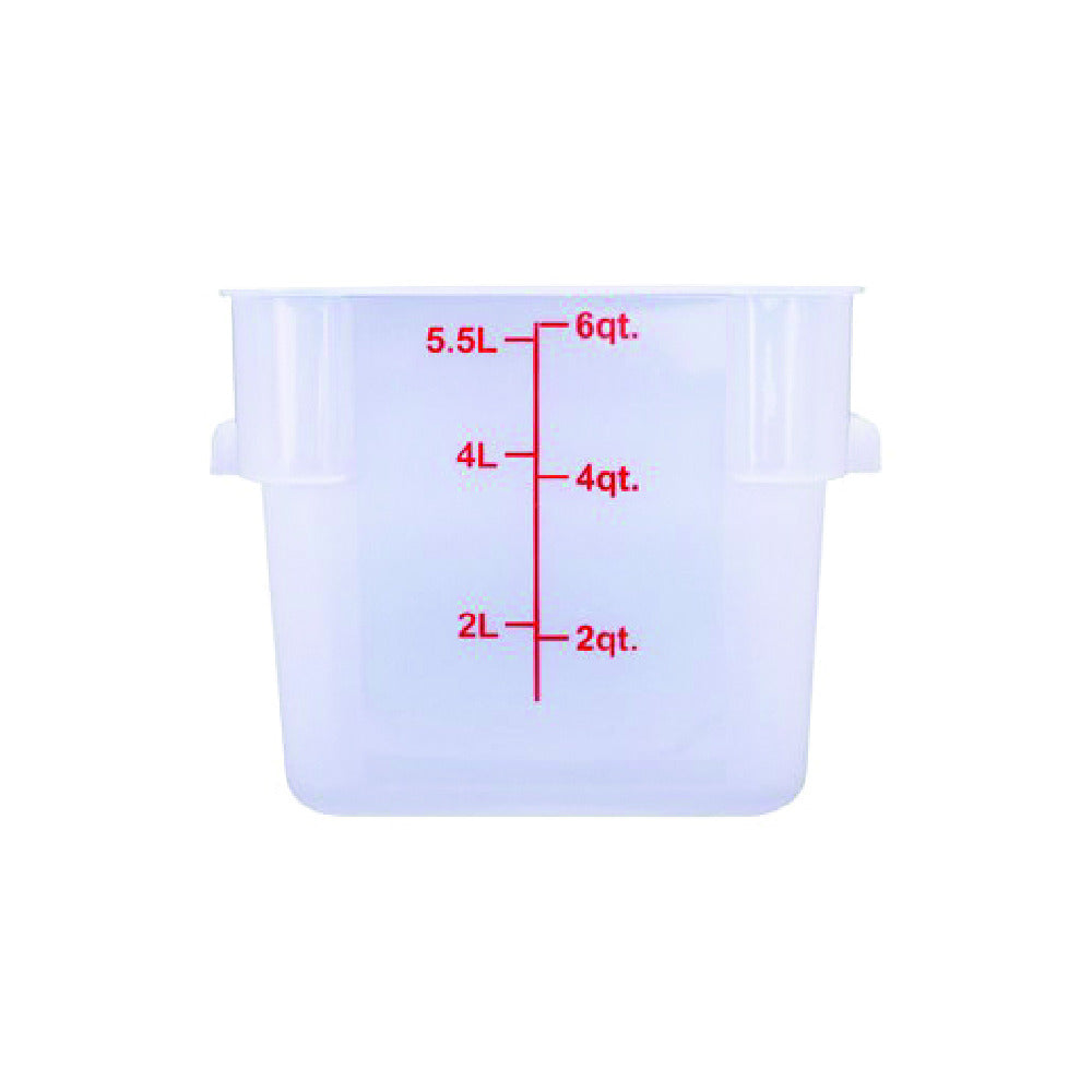 Hubert 83960 - CenPro® Food Storage Container, 8-7/8"W X 8-7/8"D X 7-1/2"H, Square