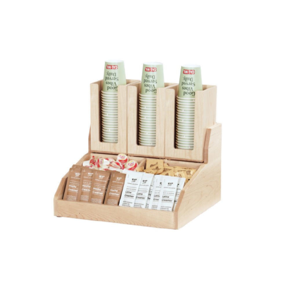 Cal Mil 2019-71 Blonde Base For Condiment Station 15"W X 14.5"D X 9.25"H Rectangular