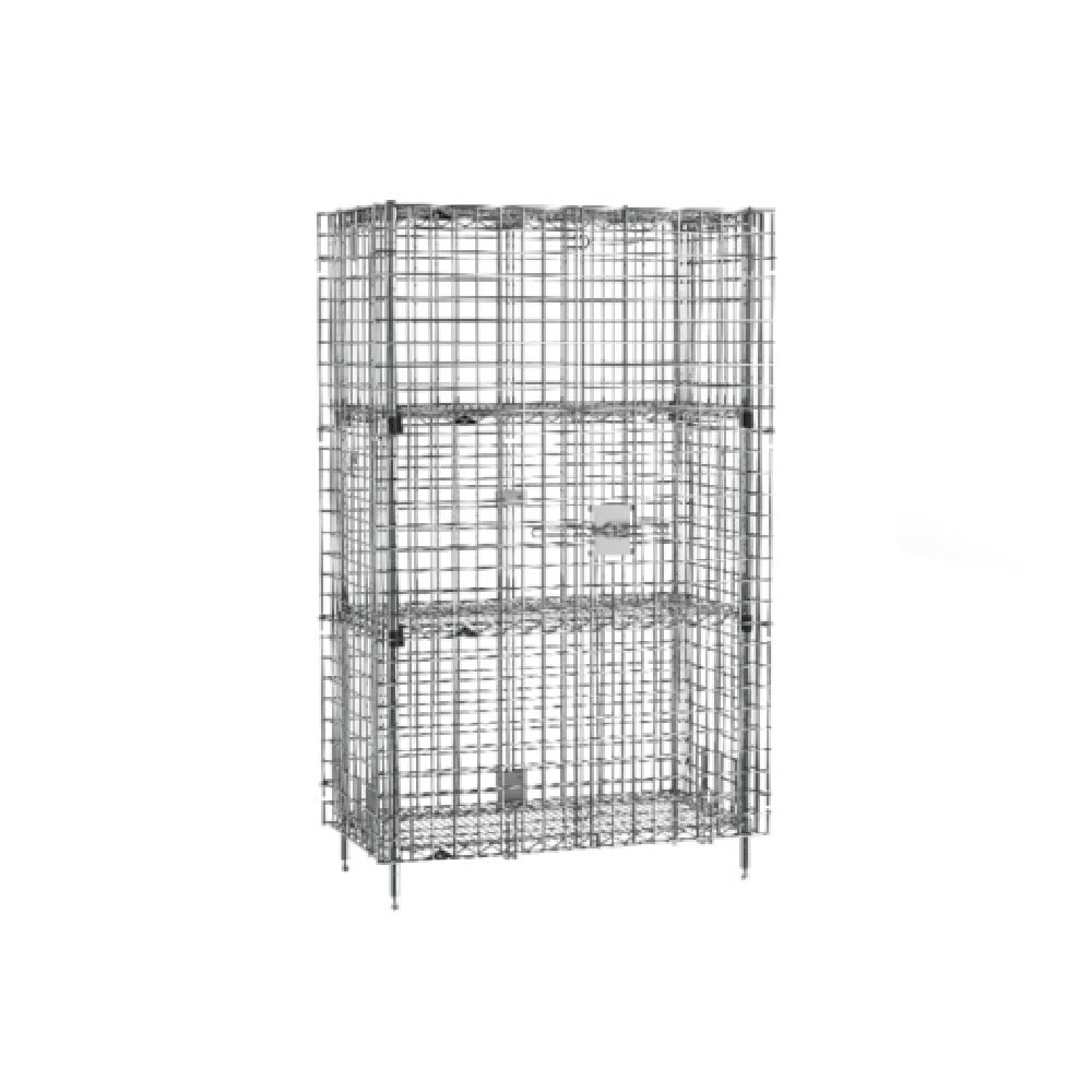 Metro SEC33C-2EZ - Super Erecta® Security Unit, Stationary, Chrome Plated Finish