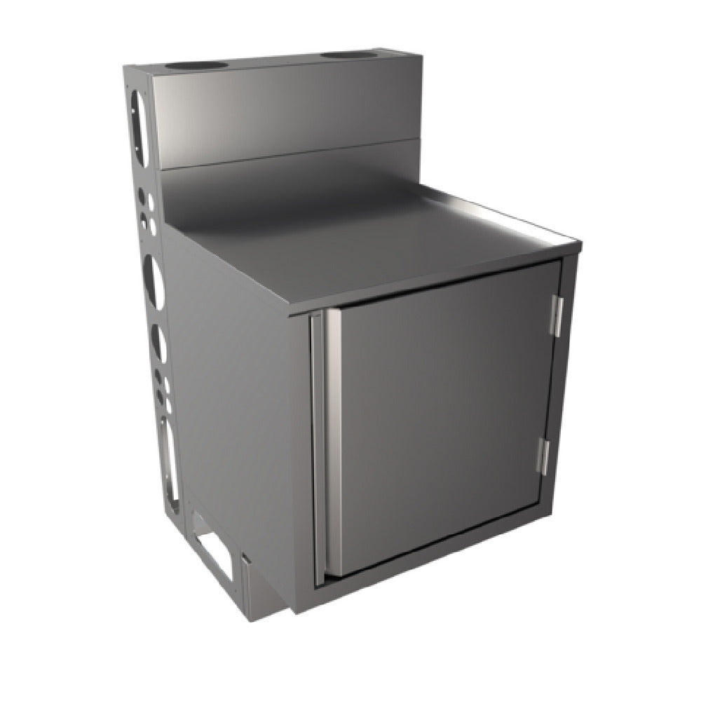 BK Resources UBC-DW-21-W24H Top Shelf Underbar Cabinet Flat Top With Raised Edge