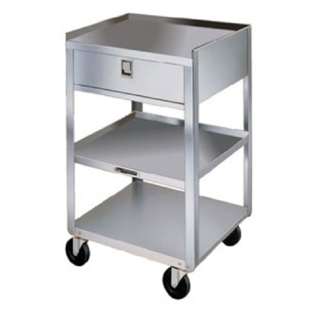 Lakeside 356 - Equipment Stand, Open Base With (3) Shelves & (1) Drawer, 300 Lb. Weight Capacity