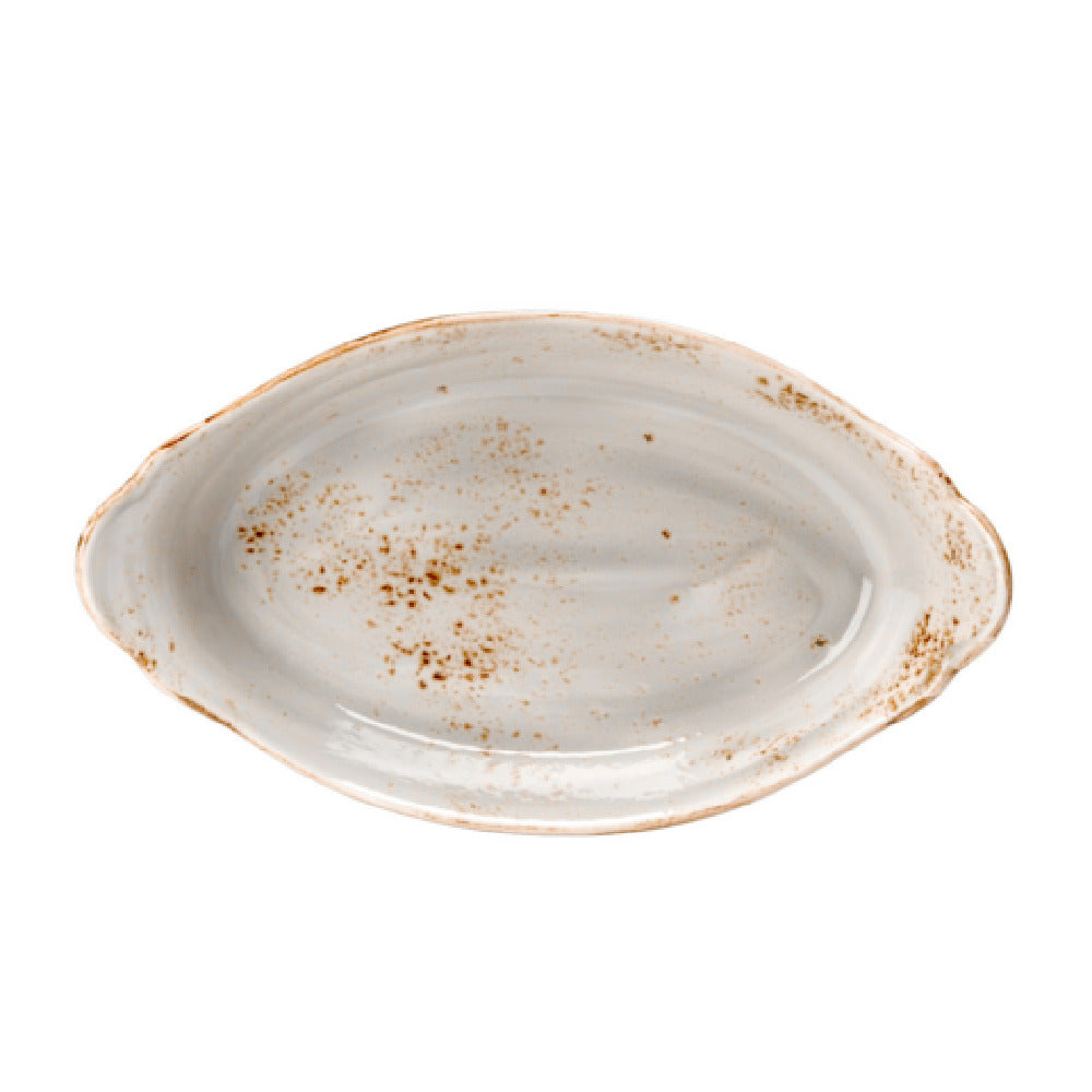Steelite 11550321 Eared Dish 36 Oz. (1.125 Qt.) 13-1/2" X 7-1/2"