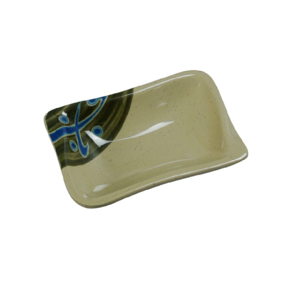 Yanco JP-0002 Japanese Sauce Dish 3 Oz. 4-1/8"L X 3"W