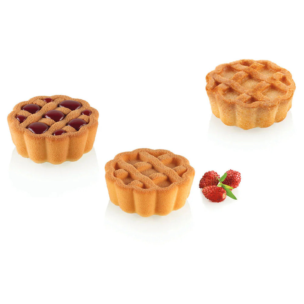 JB Prince MA458 - Silikomart Crostata XS 20 Silicone Mold, 6.88" X 11.75" Overall