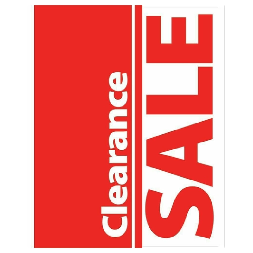 Hubert 52086 - Promotional Sign, "Clearance Sale" Imprinted, 11"L X 14"H
