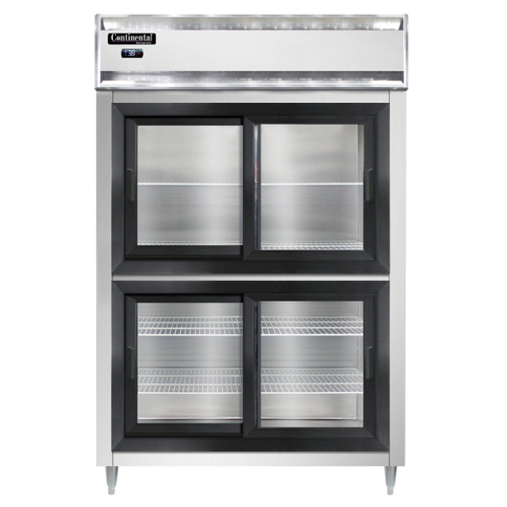 Continental Refrigerator D2RNSASGDHD Designer Line Refrigerator Reach-in Two-section