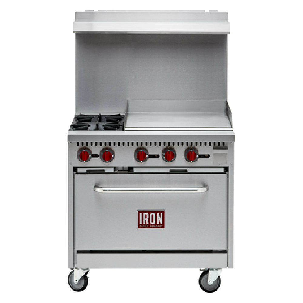 Iron Range IR-2B24G Commercial Range Natural Gas 36"W